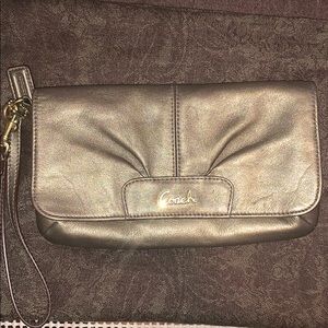 Coach Metallic Wristlet
